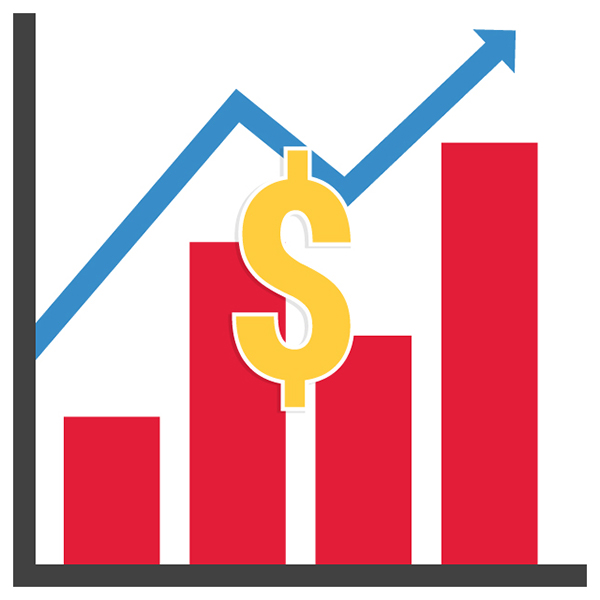 dollar sign graph