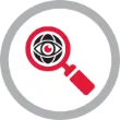 small icon of a magnifying glass